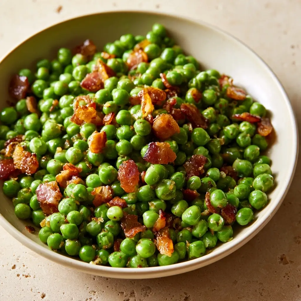 Thanksgiving Peas & Pancetta Side Dish