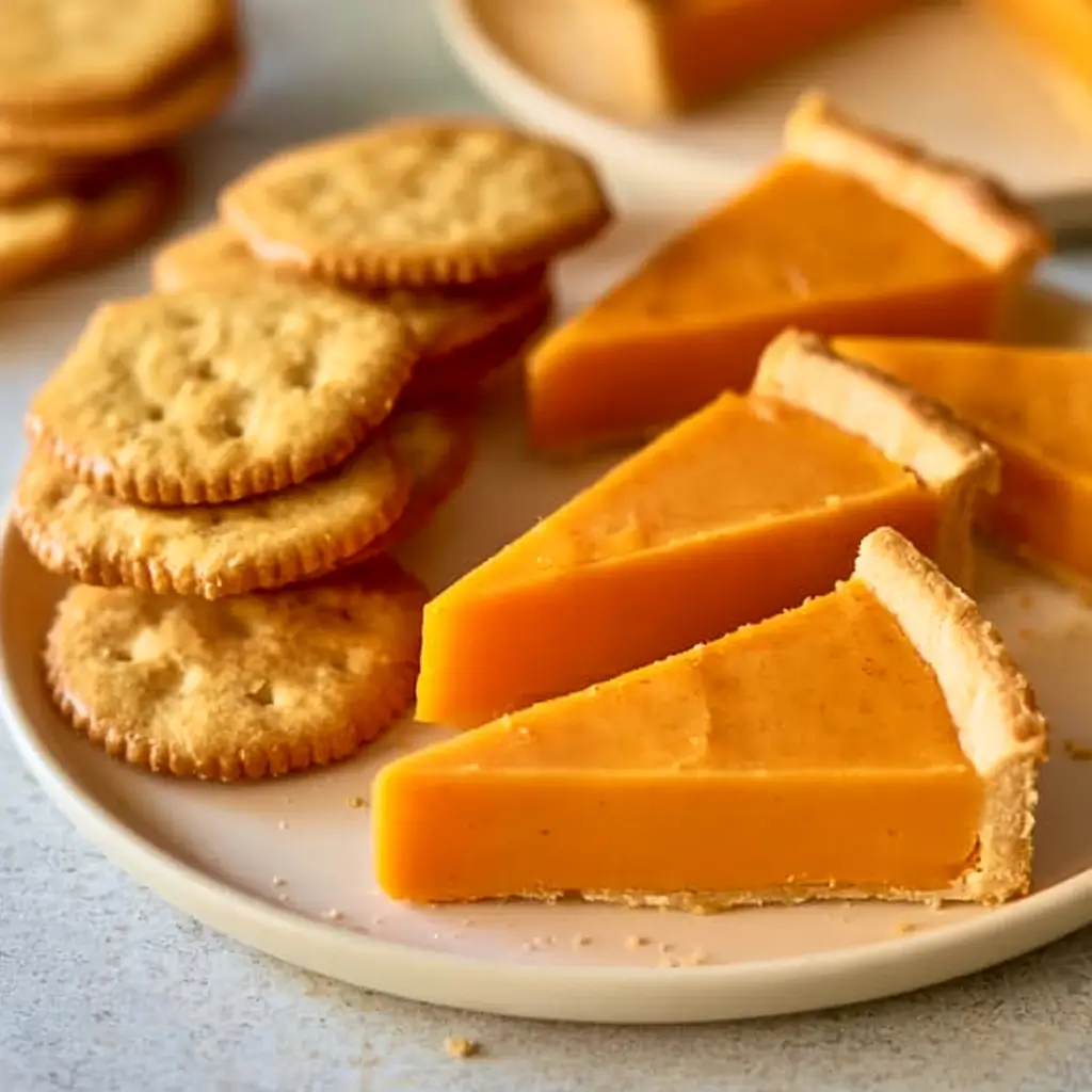 Thanksgiving Pumpkin Pie Cheese And Crackers Appetizer Idea