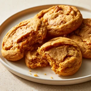 Thick, Big And Chewy Pumpkin Pie Cookies