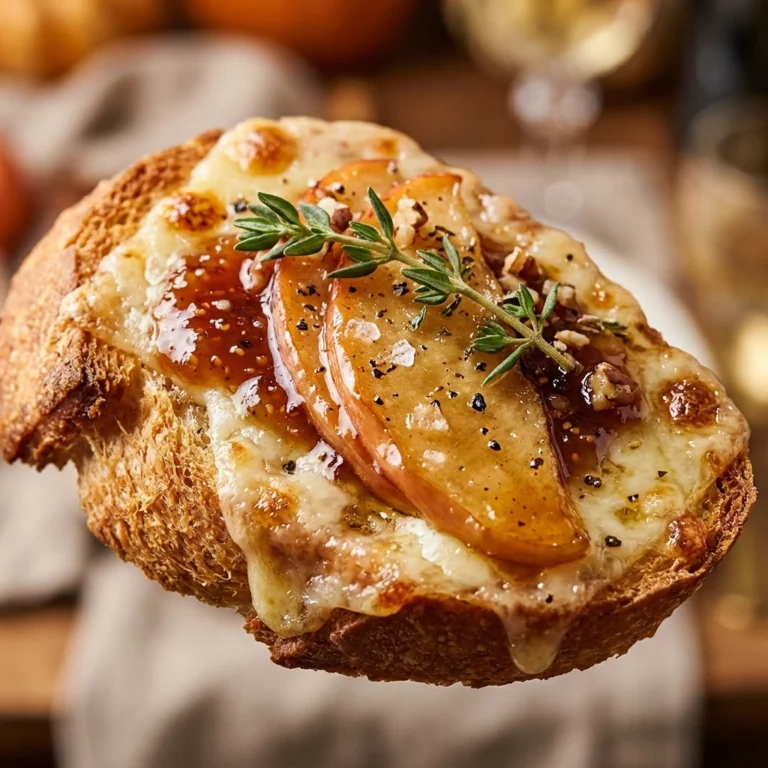 Apple Cheddar Crostini Thanksgiving appetizer
