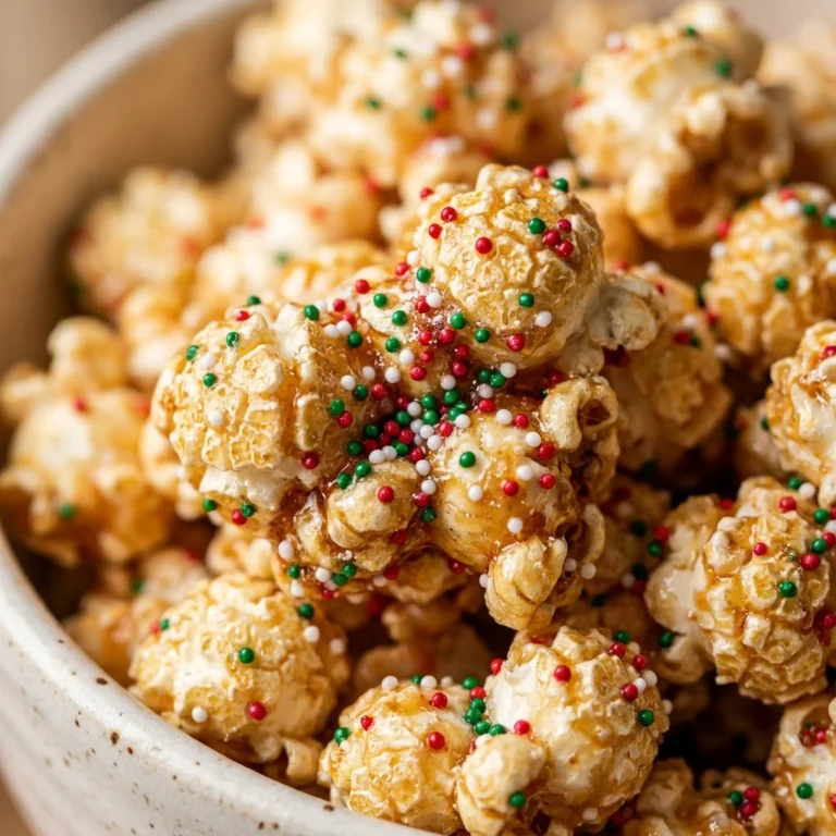 Christmas Funfetti Popcorn