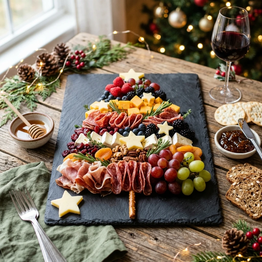 Christmas Tree Shaped Charcuterie