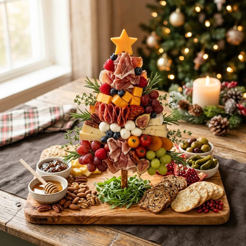 Christmas Tree Shaped Charcuterie