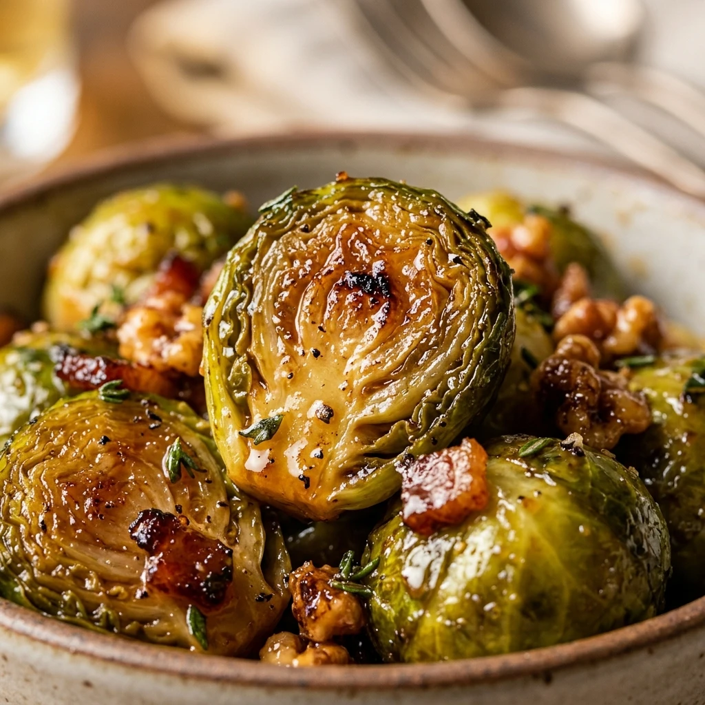 Cider-Glazed Brussels Sprouts