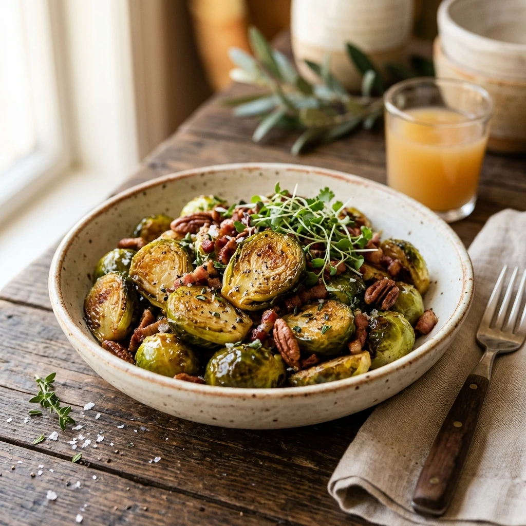 Cider-Glazed Brussels Sprouts