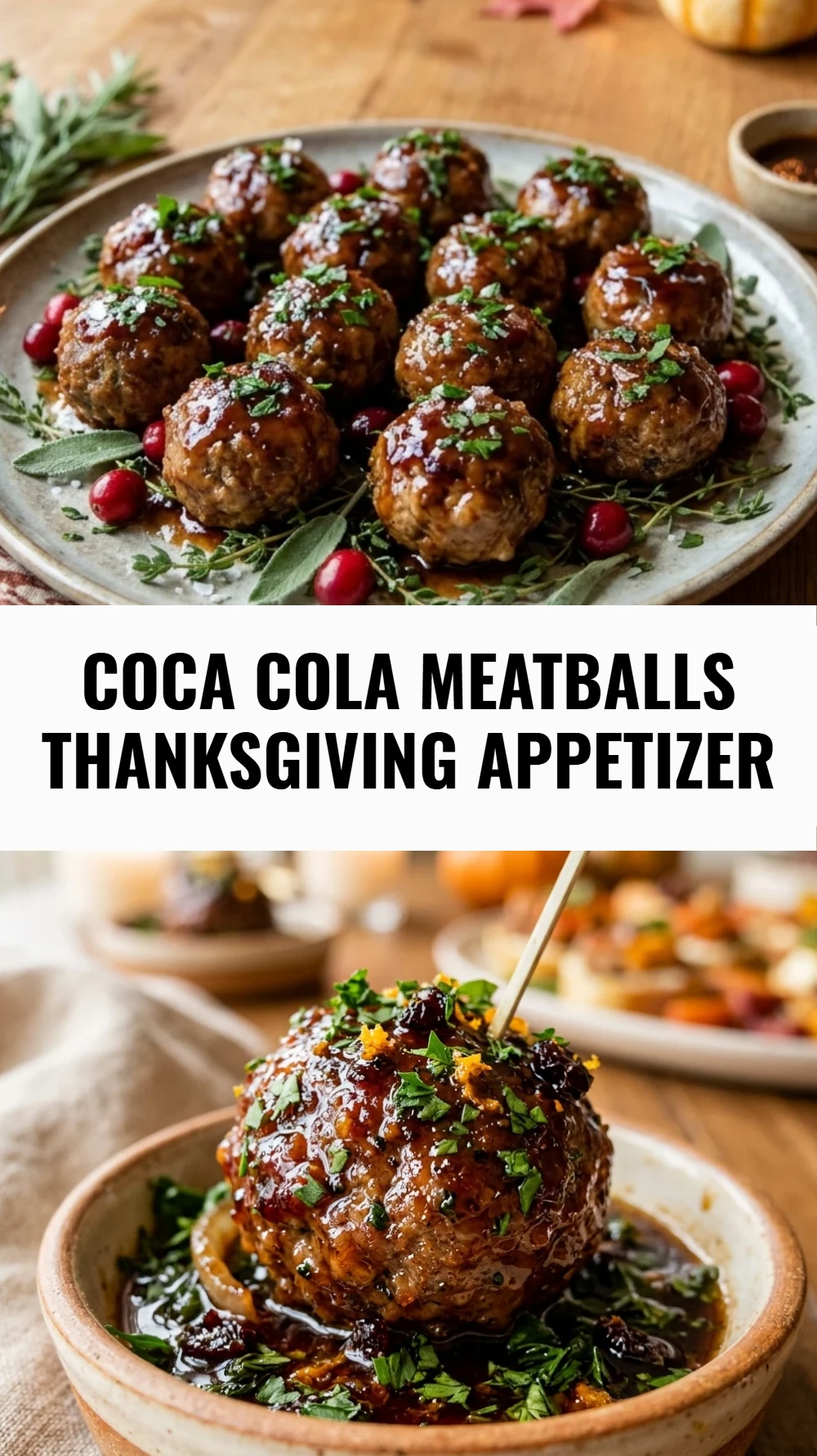 Coca Cola Meatballs Thanksgiving Appetizer