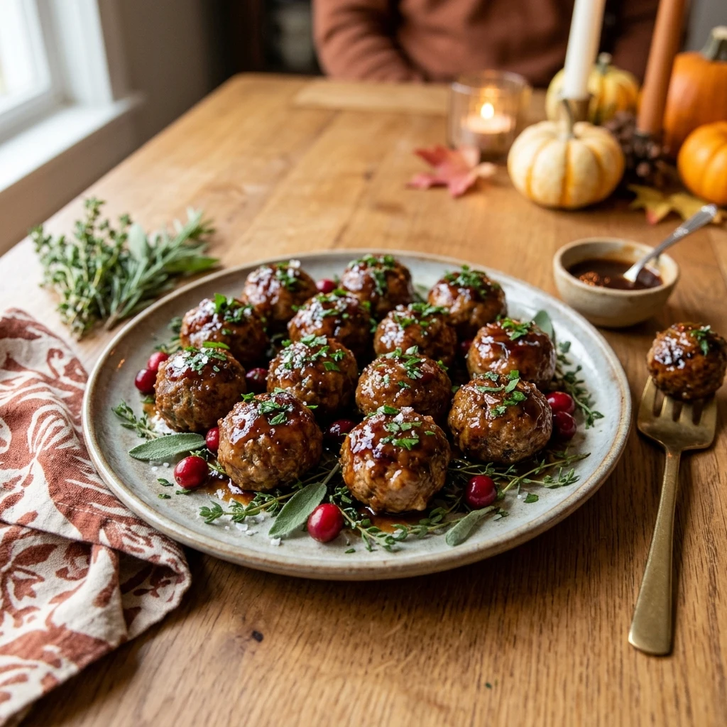 Coca Cola Meatballs Thanksgiving Appetizer