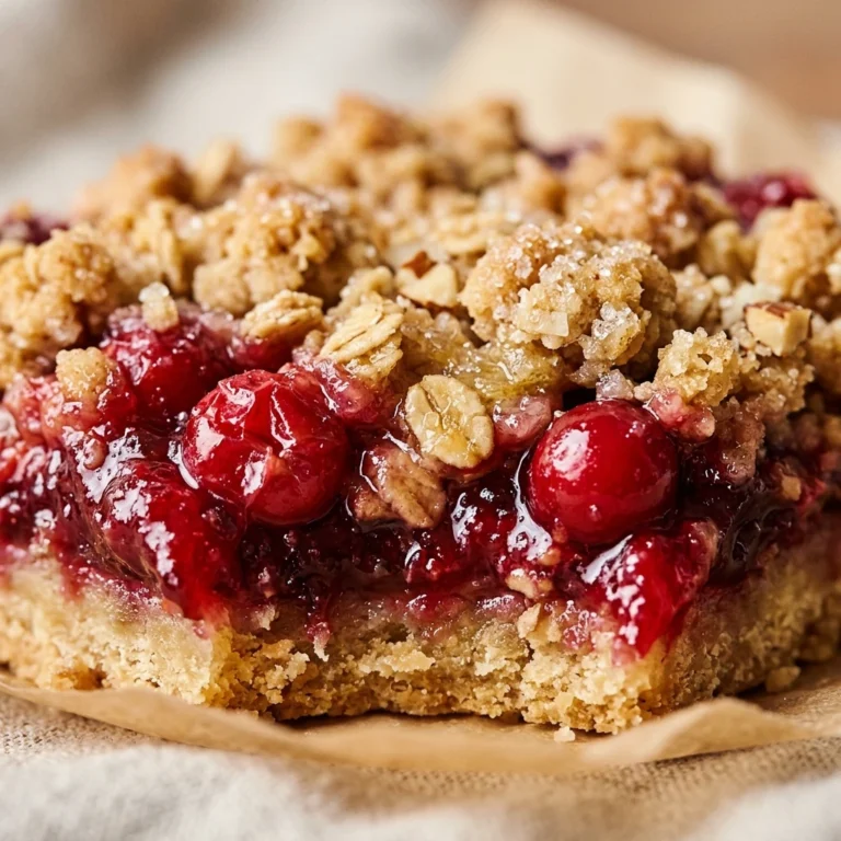 Cranberry Crumble Bars
