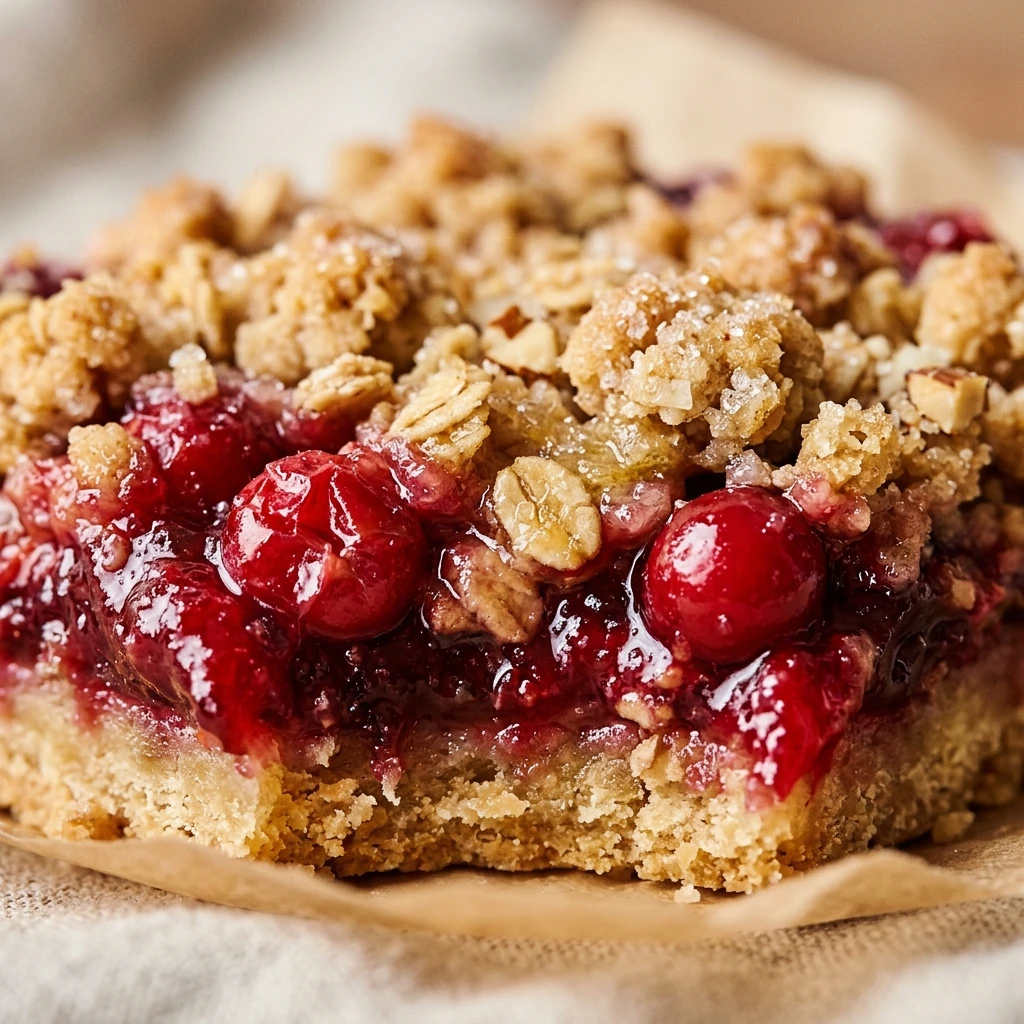 Cranberry Crumble Bars