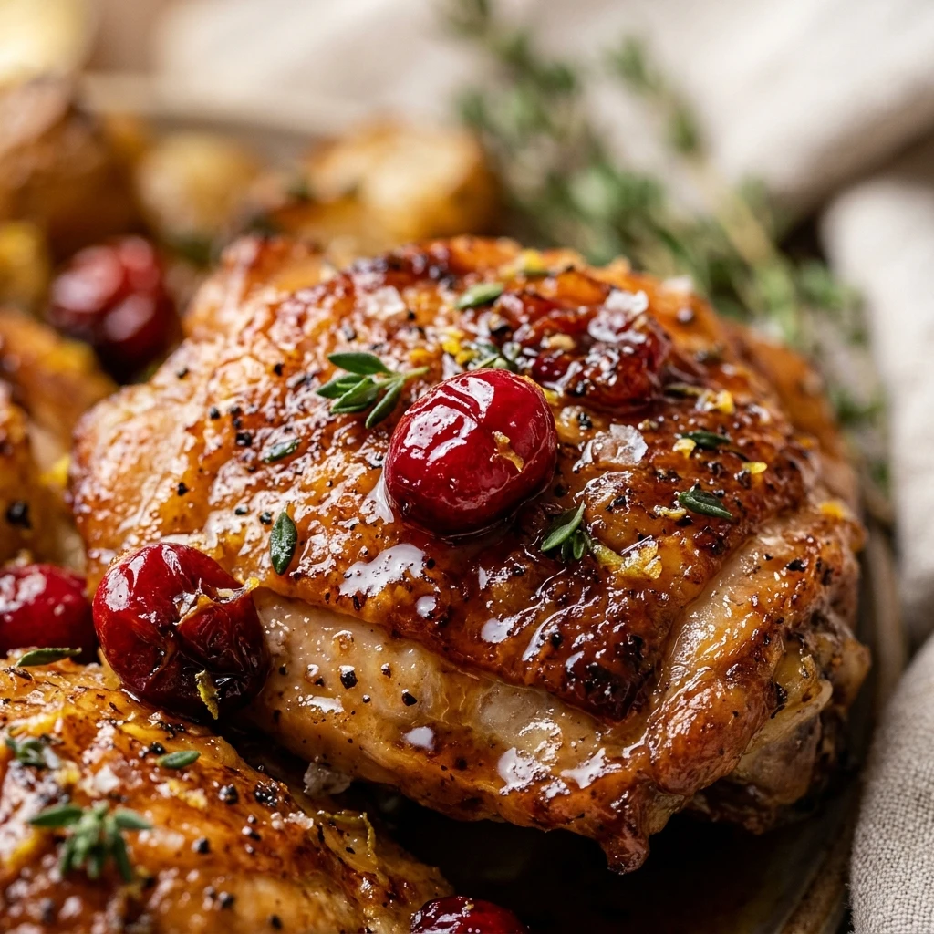 Cranberry Maple Roast Chicken
