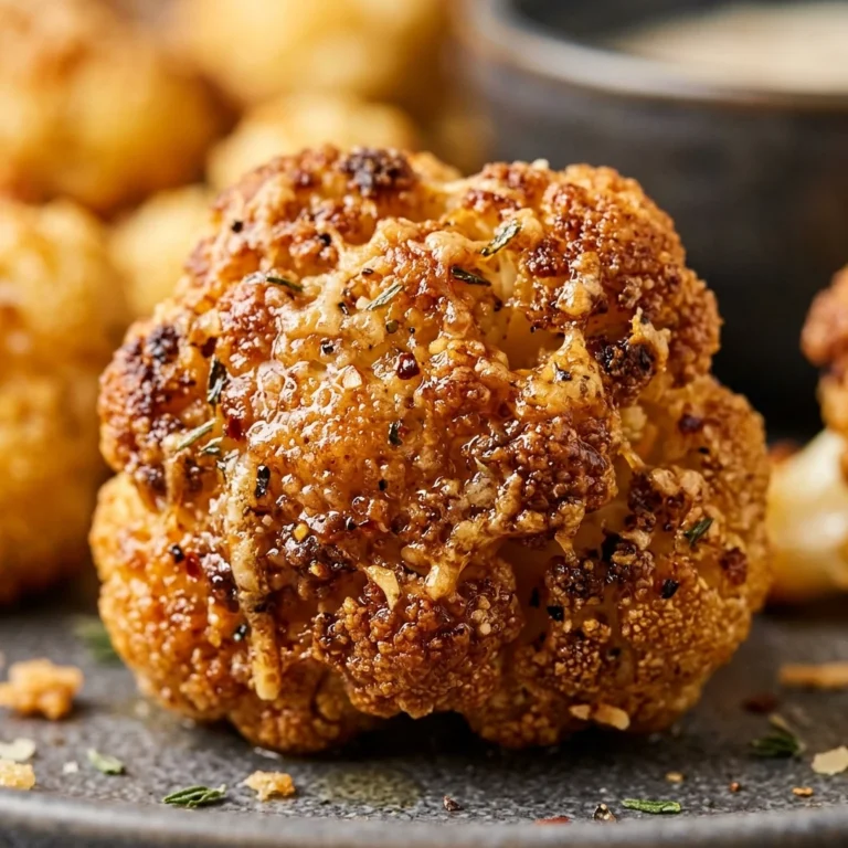 Crispy Parmesan Cauliflower Bites