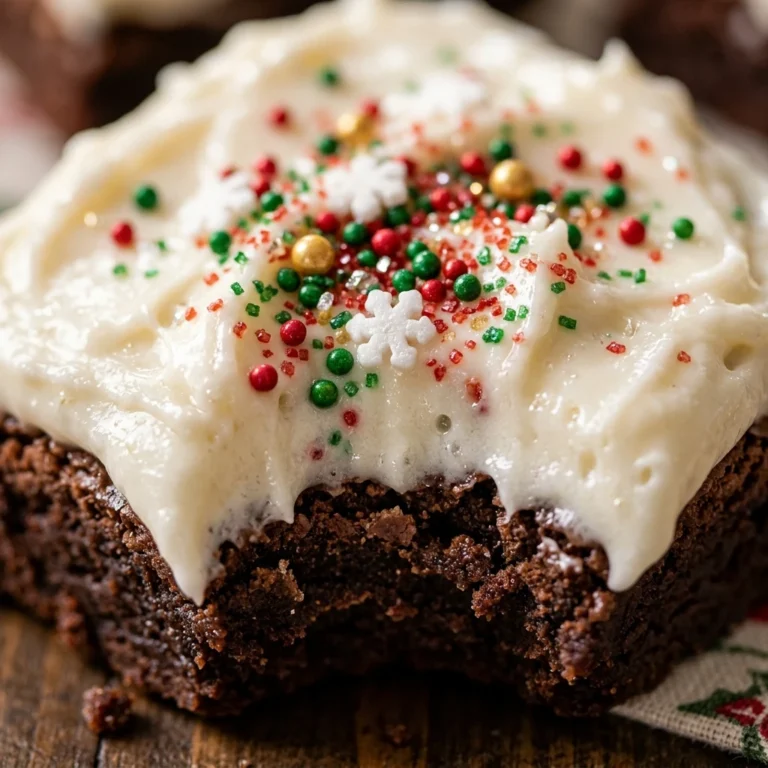 Frosted Christmas Brownies
