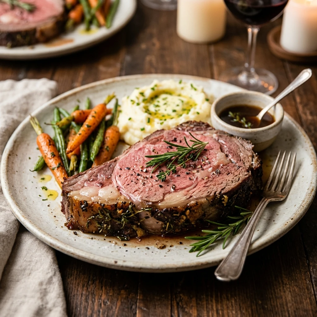 Garlic Herb Prime Rib
