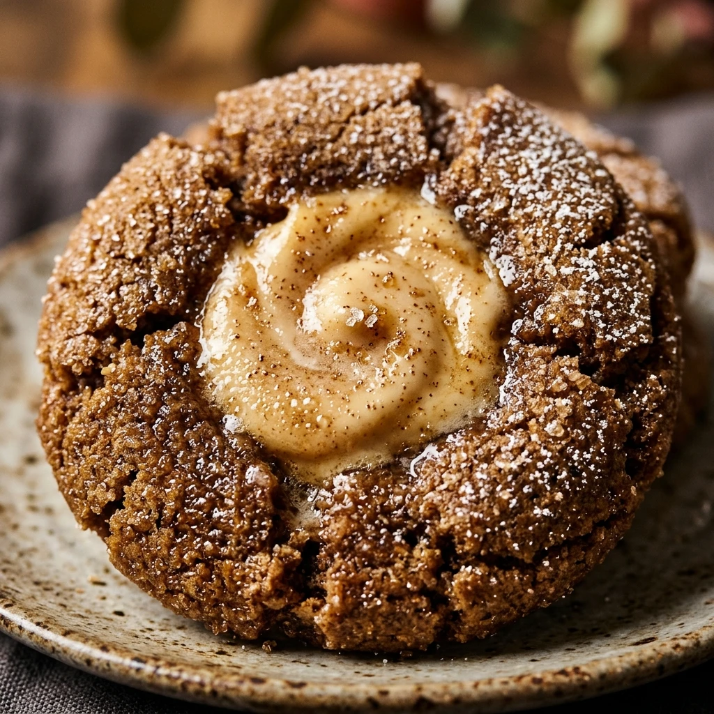 Gingerbread Cheesecake Cookies