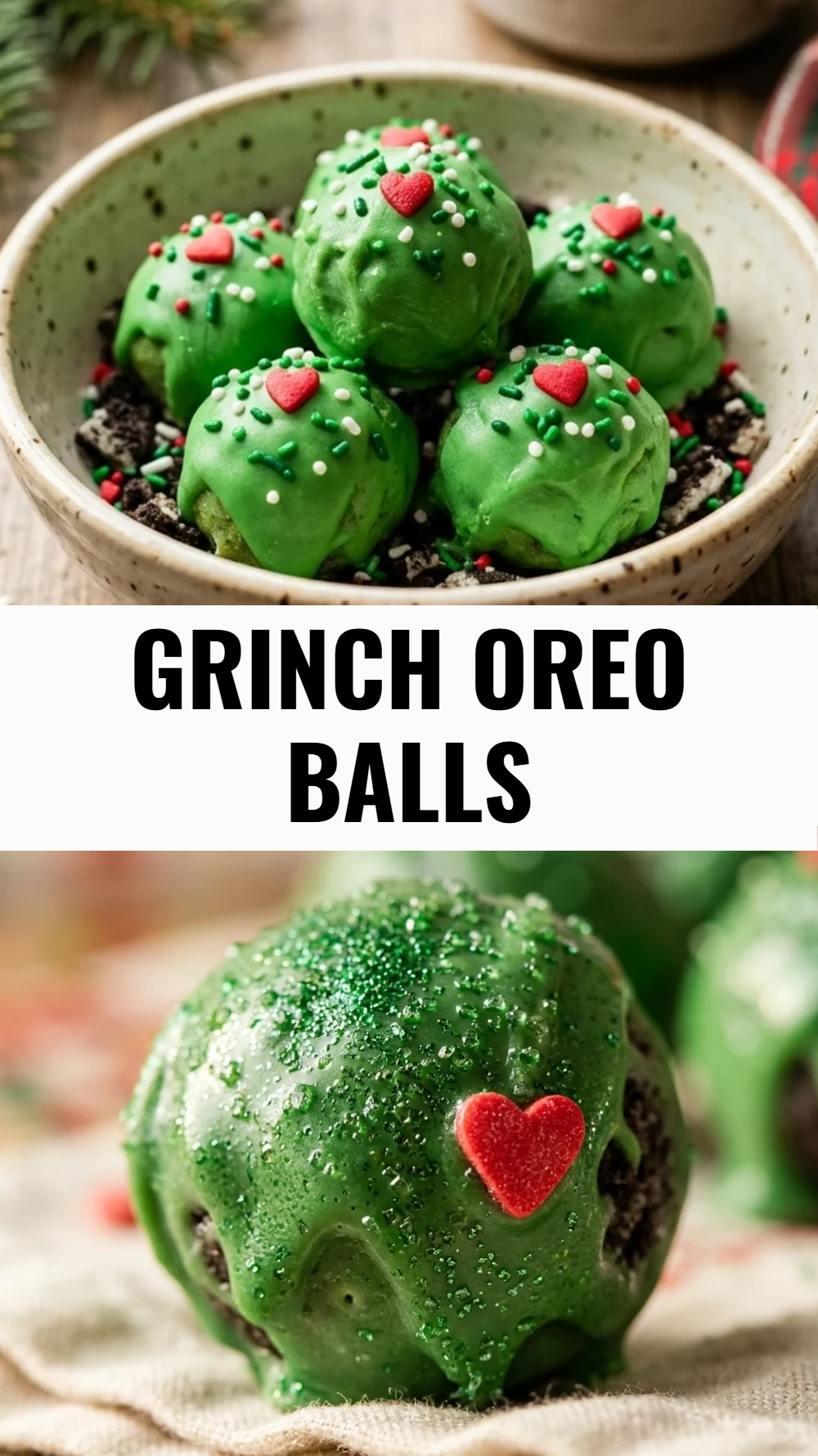 Grinch Oreo Balls