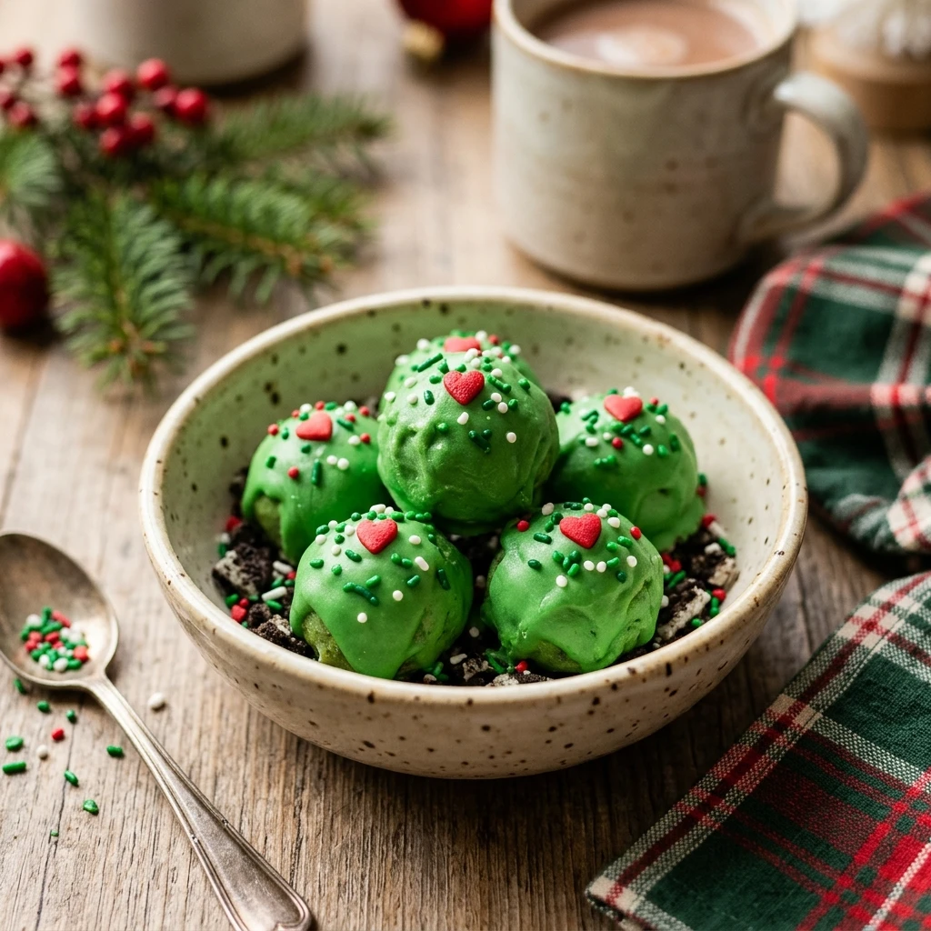 Grinch Oreo Balls