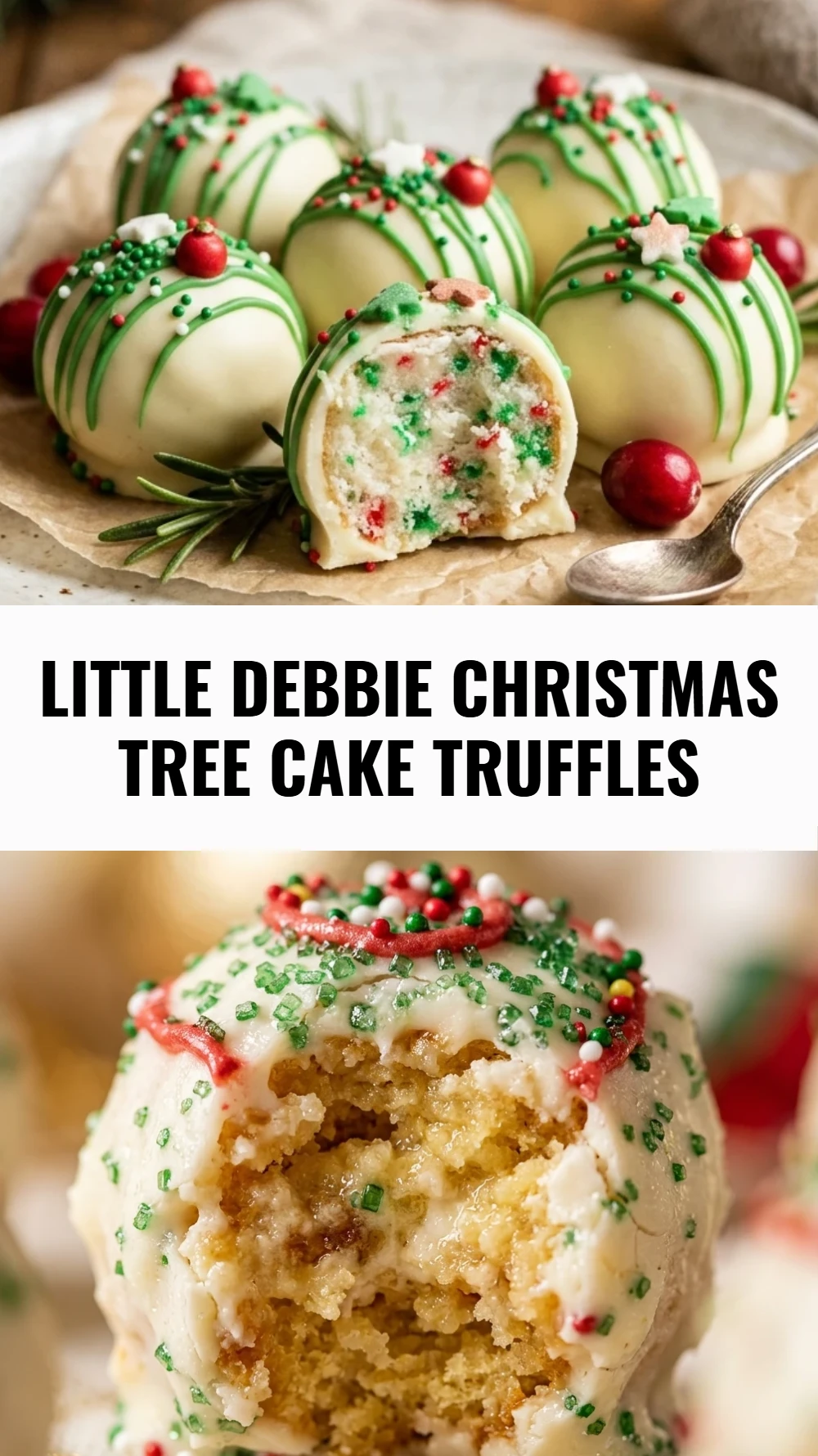Little Debbie Christmas Tree Cake Truffles