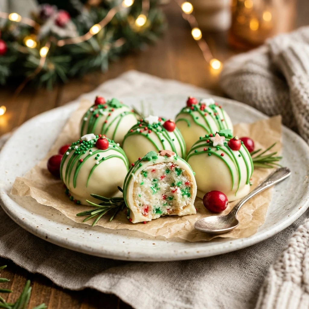 Little Debbie Christmas Tree Cake Truffles