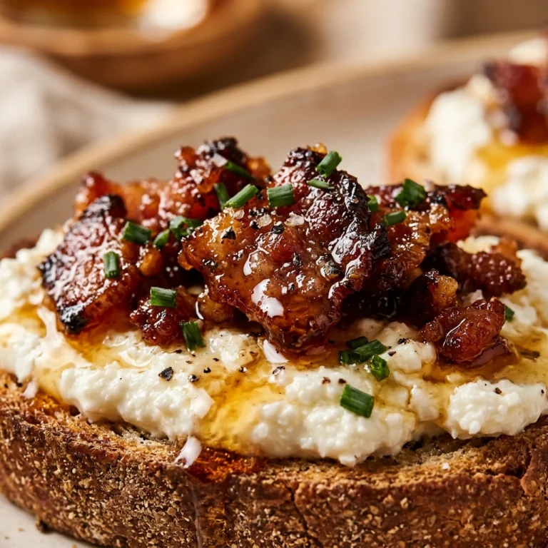 Maple Bacon Goat Cheese Crostini