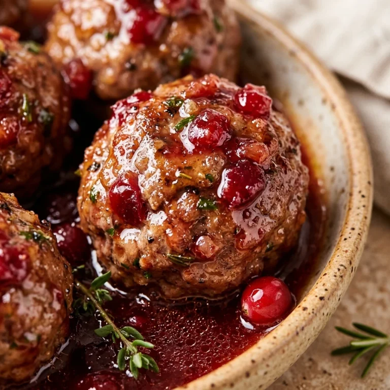 Quick Christmas Cranberry Meatballs