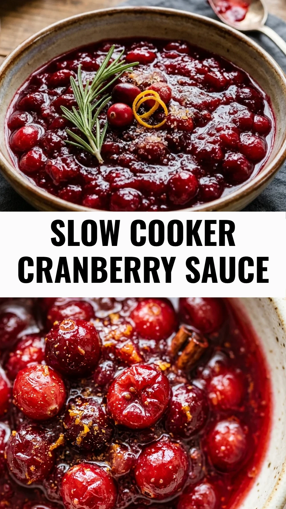 Slow Cooker Cranberry Sauce