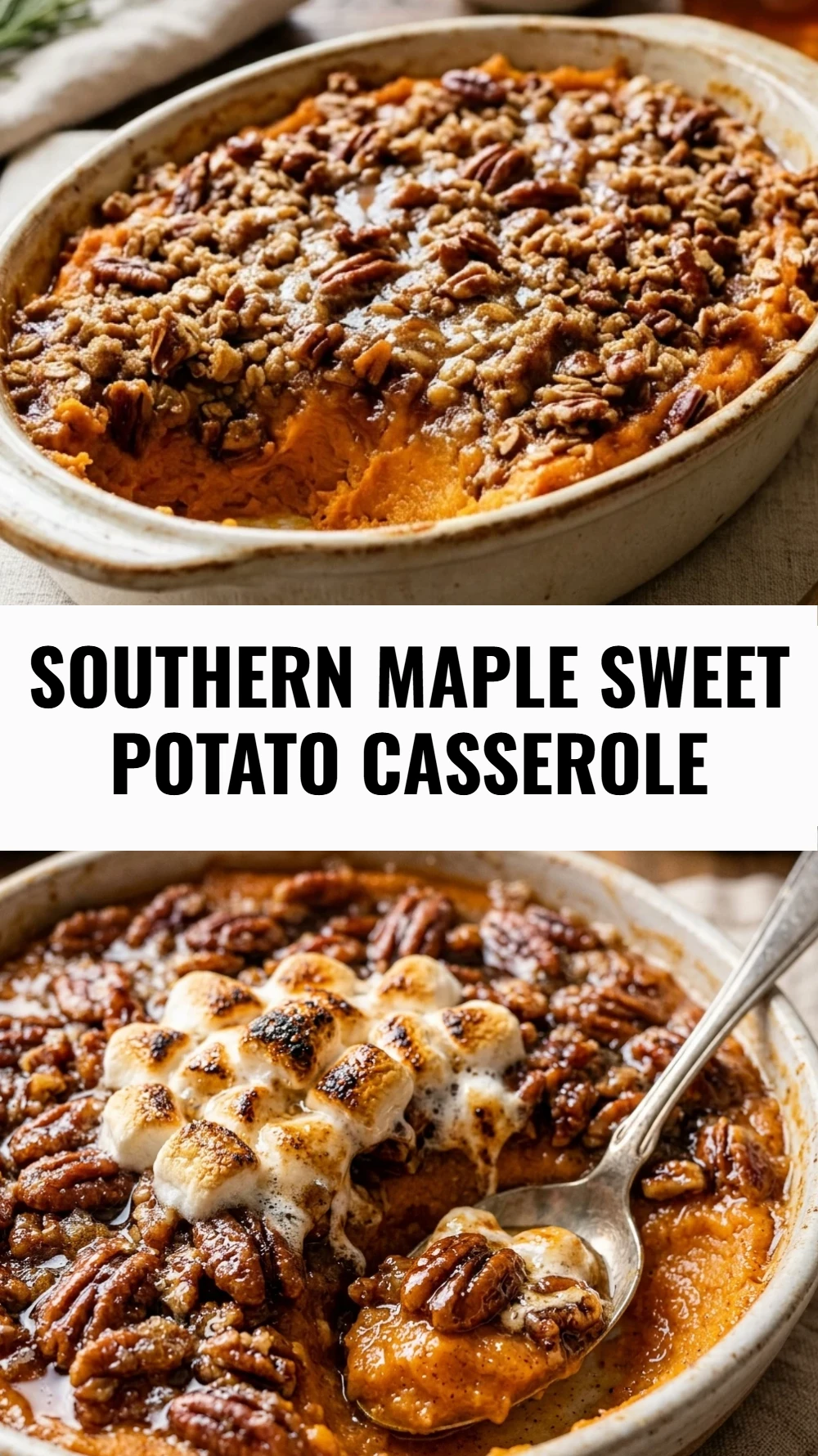 Southern Maple Sweet Potato Casserole