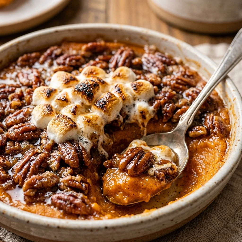 Southern Maple Sweet Potato Casserole