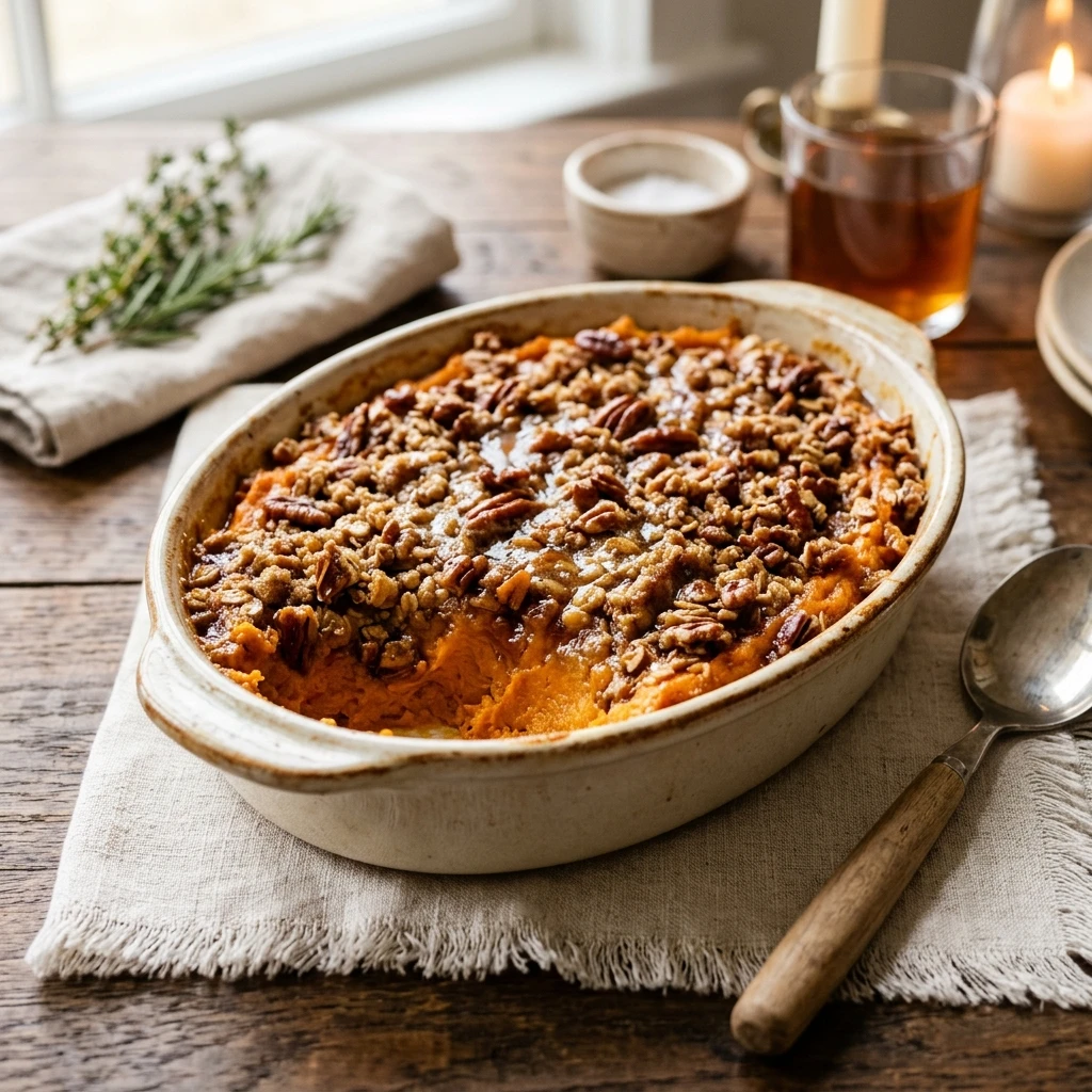 Southern Maple Sweet Potato Casserole