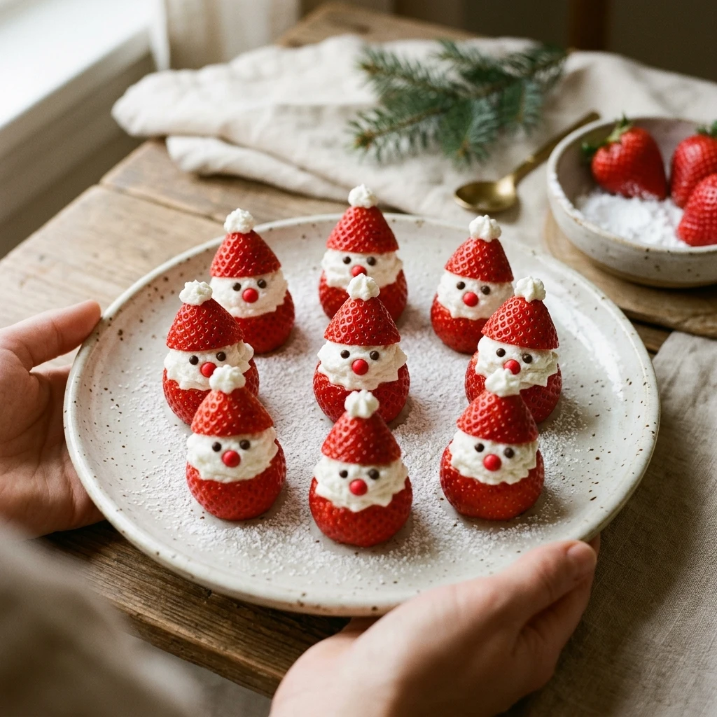Strawberry Santa Treats