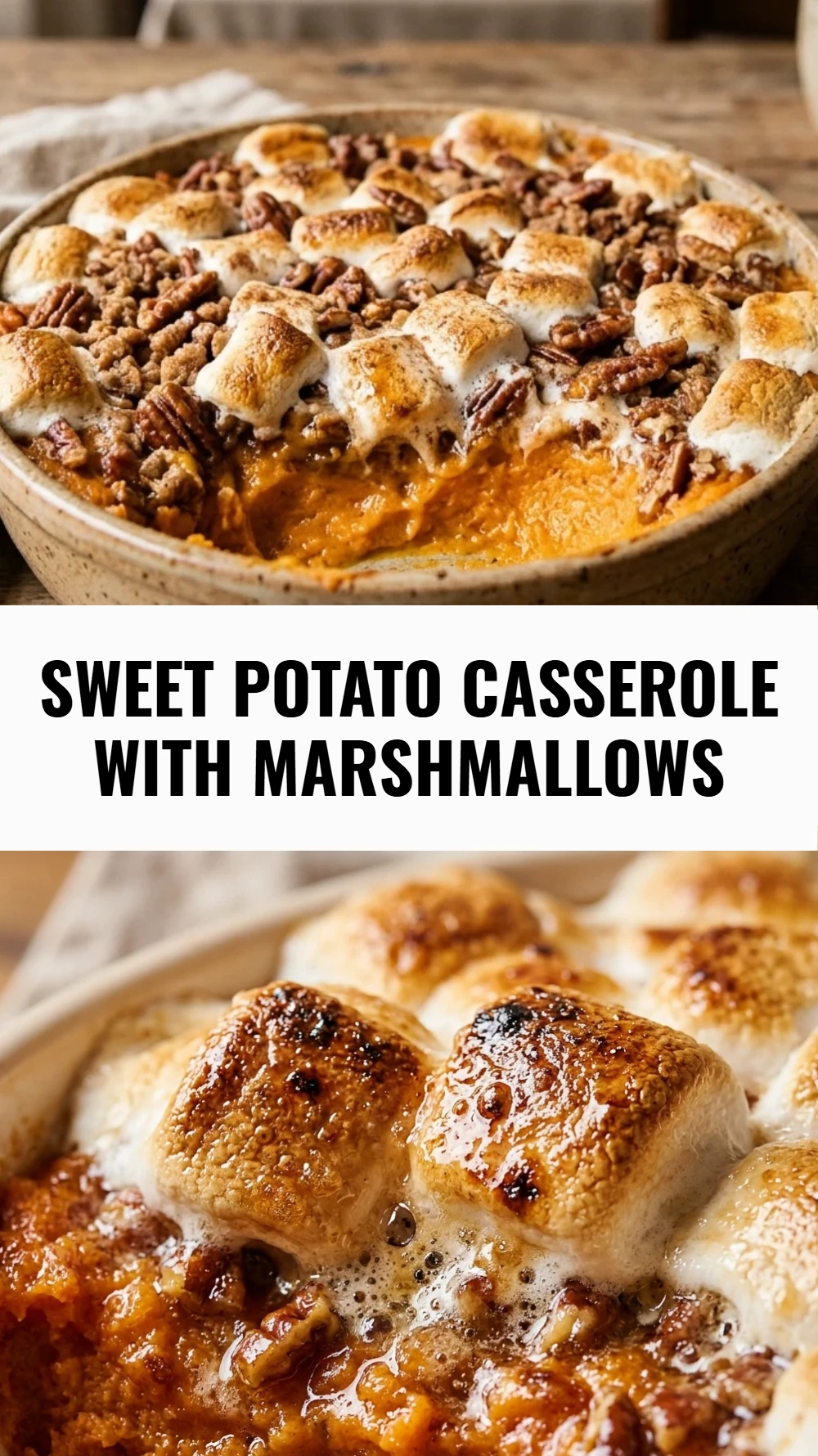 Sweet Potato Casserole with Marshmallows
