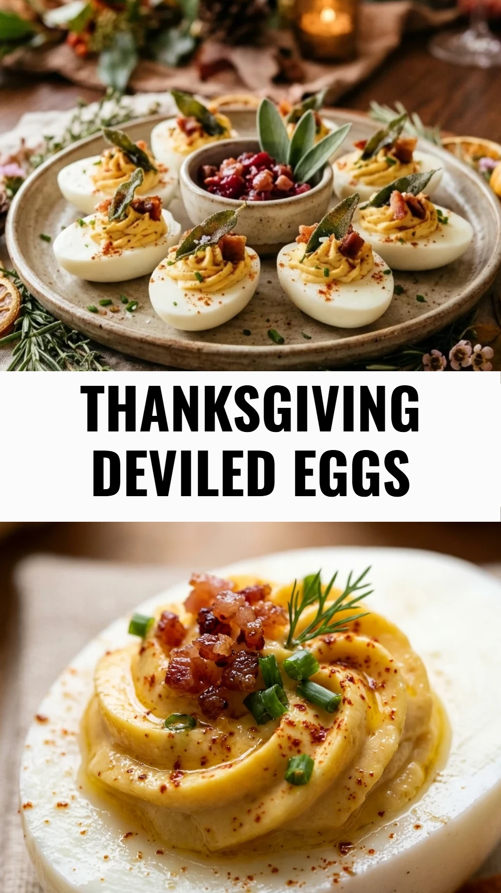 Thanksgiving Deviled Eggs