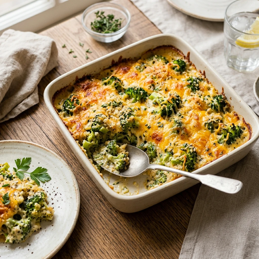 The Best Broccoli Cheese Casserole